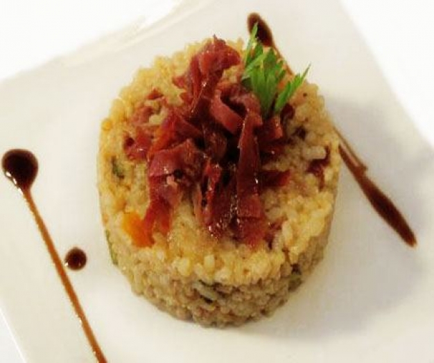 Arroz integral caldoso